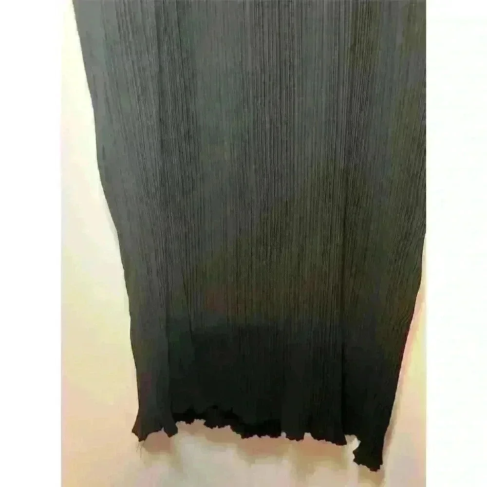 Good American Women's Black Ribbed Maxi Slip Dress Size 00